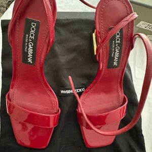 Dolce & Gabbana Women's Red Strappy Heels